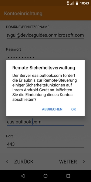 Wählen Sie OK
