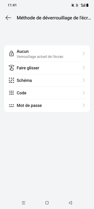 Sélectionnez Schéma