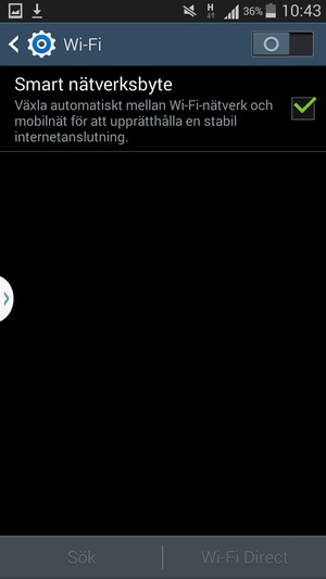 Aktivera Wi-Fi