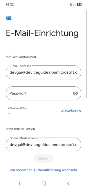 Geben Sie Ihre Passwort ein