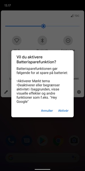 Vælg Aktivér