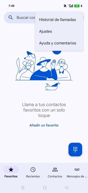 Seleccione Ajustes