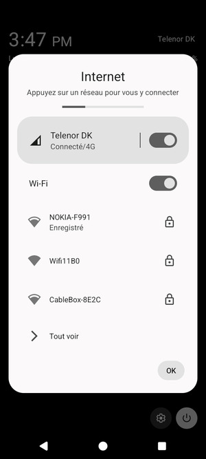 Désactiver le Wi-Fi