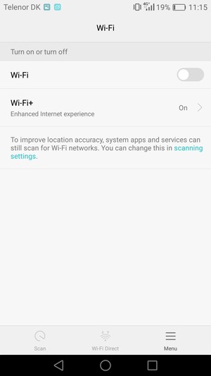 Turn on Wi-Fi