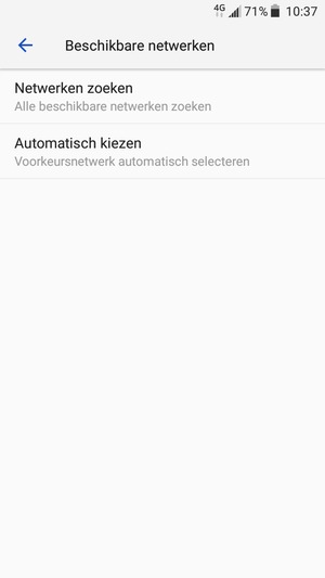 Selecteer Netwerken zoeken