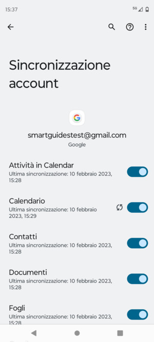 Assicurati che Contatti sia selezionato