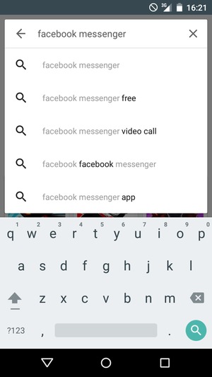 Enter the app name and select Search