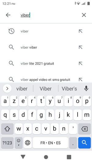 Saisissez le nom de l'appli et sélectionnez Rechercher