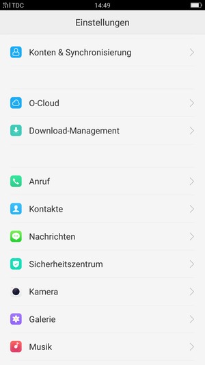 Scrollen Sie und wählen Sie Nachrichten
