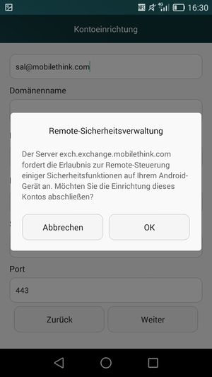 Wählen Sie OK