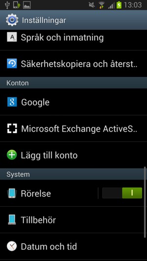 Välj Google