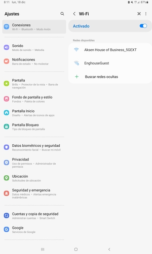Seleccione la red inalámbrica a la que desea conectarse