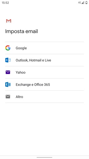 Seleziona Outlook, Hotmail e Live