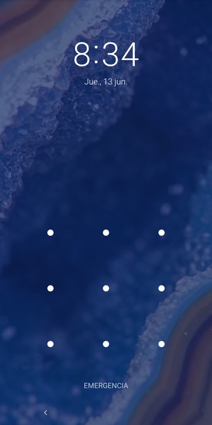 El teléfono ha sido asegurado con un bloqueo de pantalla