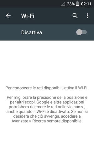 Attiva Wi-Fi