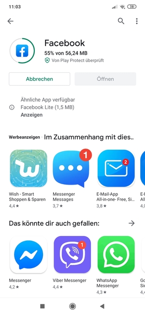Warten Sie, bis der Installationsprozess  beendet ist