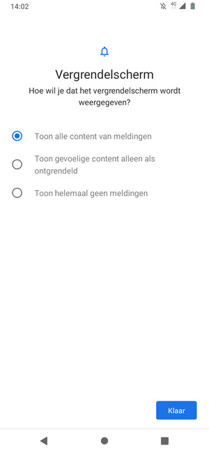 Selecteer uw voorkeursoptie en selecteer Klaar