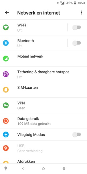 Selecteer Mobiel netwerk