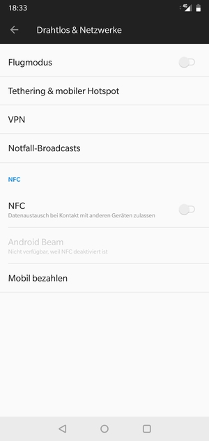 Wählen Sie Tethering & mobiler Hotspot