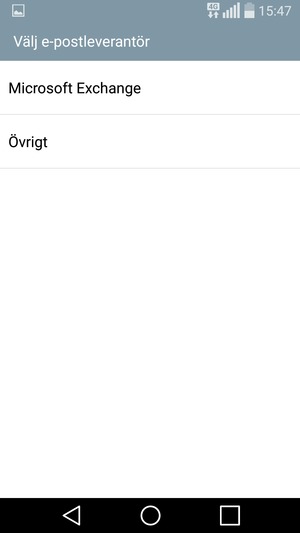 Välj Övrigt