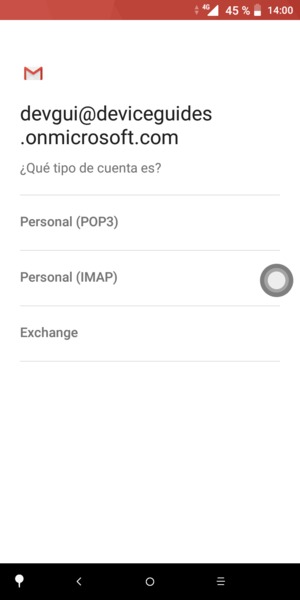 Seleccione Exchange