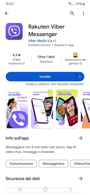 Seleziona Installa