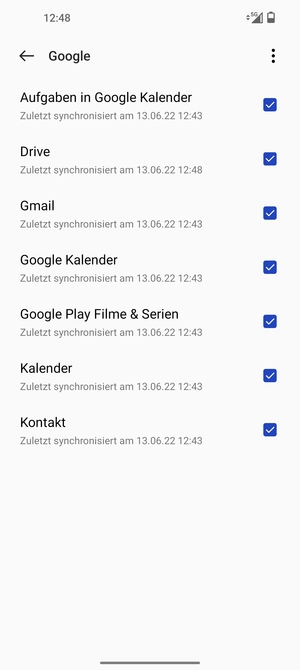 Stellen Sie sicher, dass Kontakt ausgewählt ist