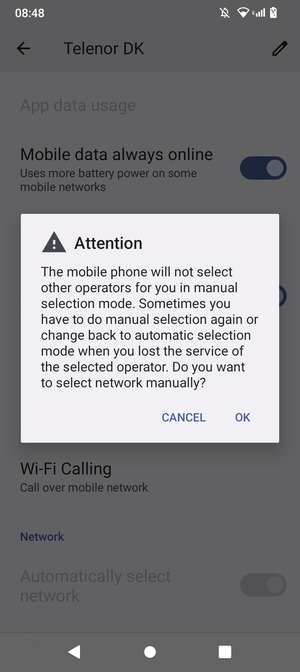 Select OK
