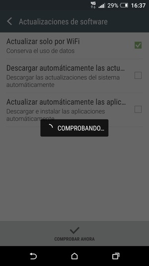 Espere a que la búsqueda termine