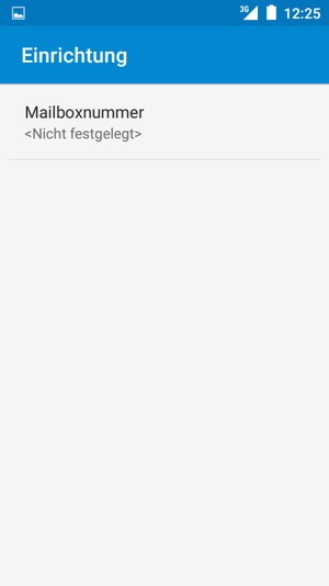 Wählen Sie Mailboxnummer
