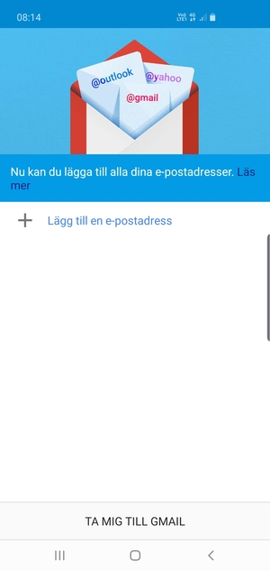 Välj Lägg till en e-postadress