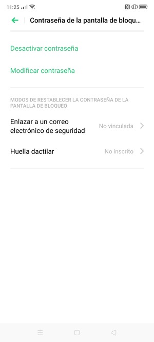 El teléfono ha sido asegurado con un bloqueo de pantalla