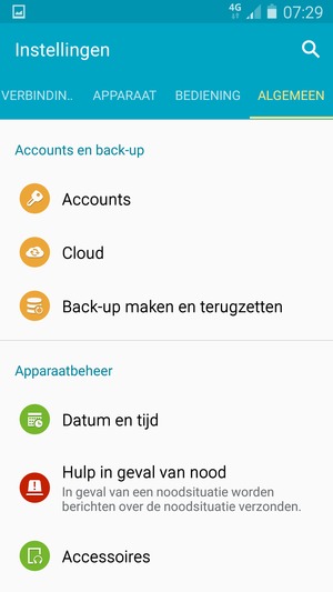 Om uw schermvergrendeling te activeren, ga naar het Instellingen-menu en selecteer APPARAAT