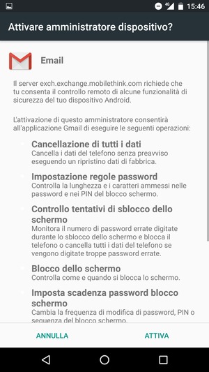 Seleziona ATTIVA
