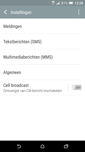 Selecteer Tekstberichten (SMS)