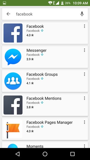Select the app