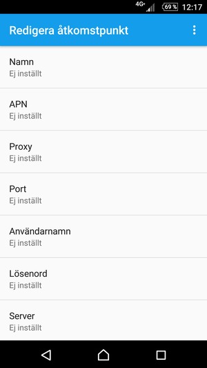 Ange internetinformation