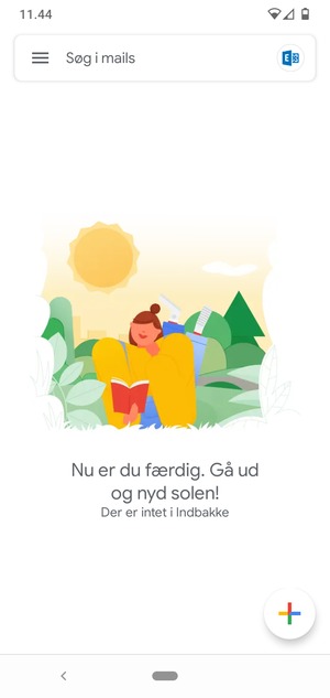 Din konto er klar til brug