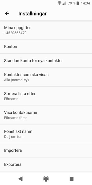 Scrolla till och välj Importera
