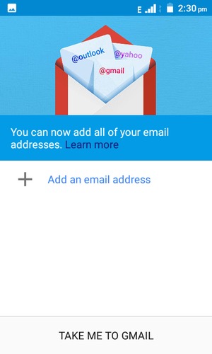 Select Add an email address