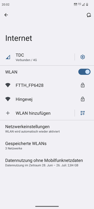 Wählen Sie das Wireless-Netzwerk, zu dem Sie eine Verbindung herstellen möchten