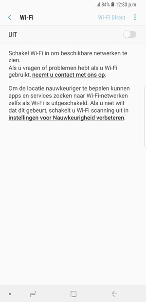 Schakel Wi-Fi in
