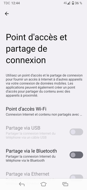 Sélectionnez Point d'accès Wi-Fi