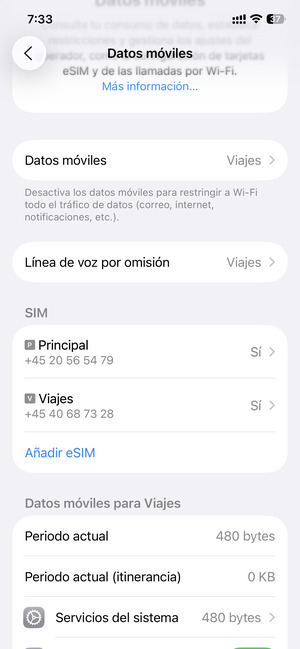 Su eSIM ya ha sido activado