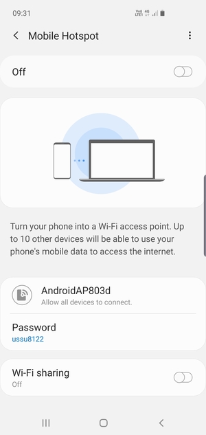 Select the Menu button