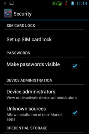 To change the PIN for the SIM card, return to the Security menu and select Set up SIM card lock