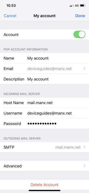 Select SMTP