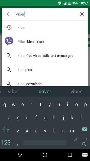Enter the app name and select Search