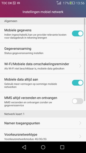 Selecteer Namen toegangspunten
