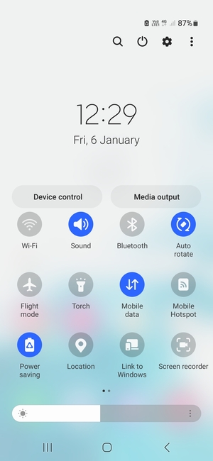 Turn on Power saving